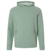 North End Men's Sage Green Heather Spirit Textured Hooded Pullover