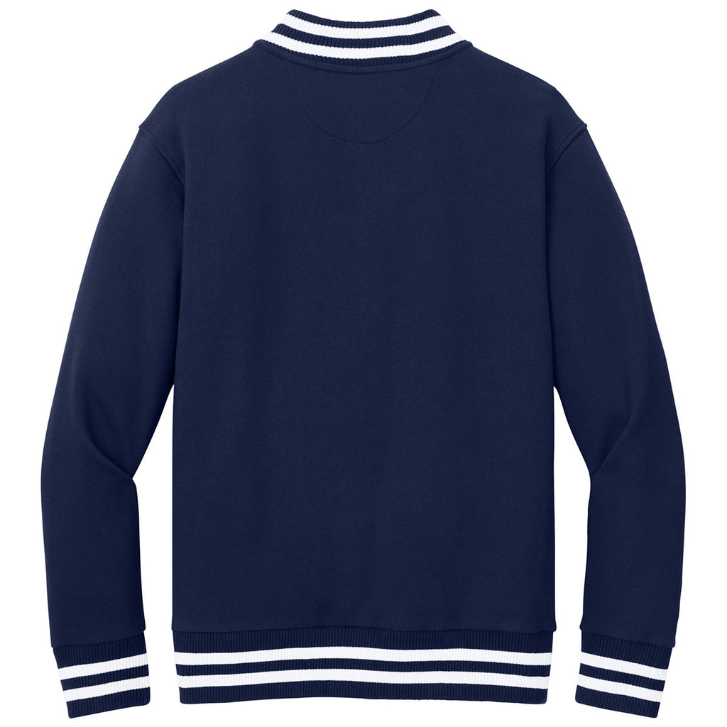 New Era Men's True Navy Varsity Heavyweight Fleece Jacket