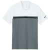 Nike Men's White/ Cool Grey/ Black Dri-FIT Victory Colorblock Polo