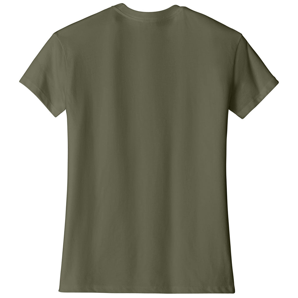 Next Level Women's Military Green CVC Relaxed Tee