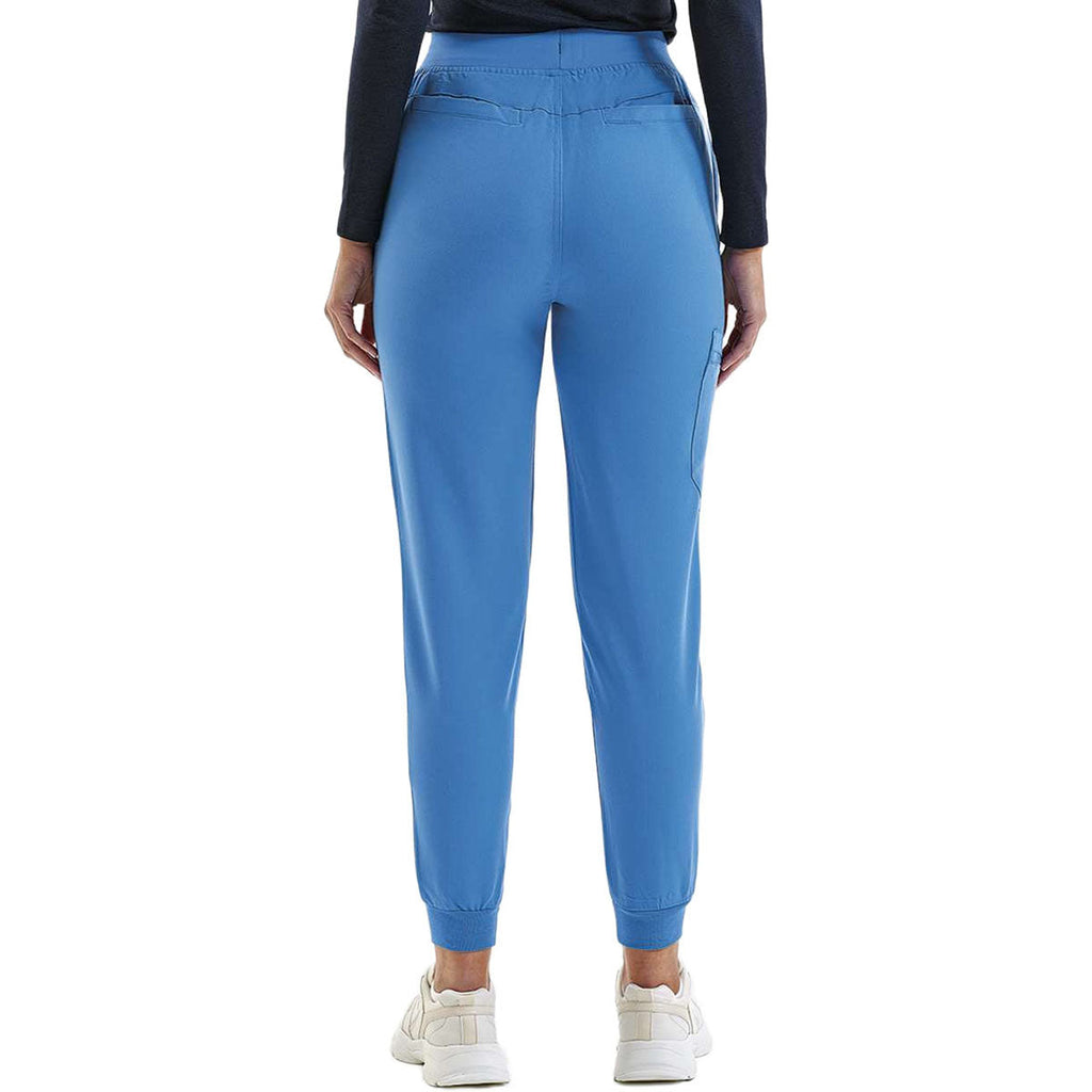Onna Women's Ceil Blue Energized Stretch Jogger Scrub Pants