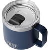 YETI Navy Rambler 14 oz Stackable Mug with Durasip Ceramic Lining