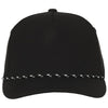 Outdoor Cap Black Structured Rope Cap