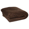 Primeline Brown Micro Mink Sherpa Blanket