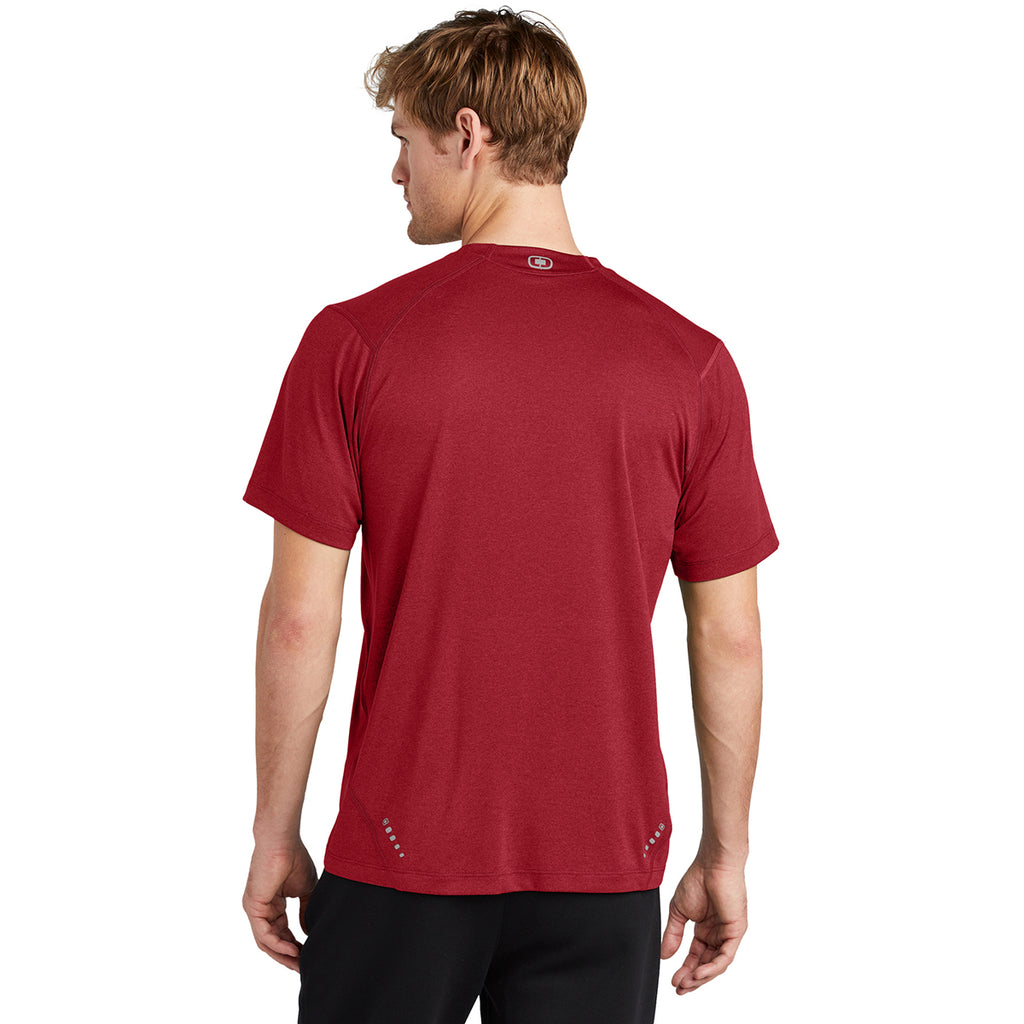 OGIO Men's Ripped Red Pulse Crew