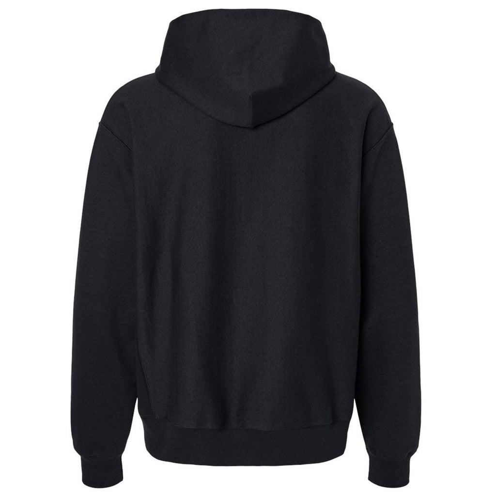 Hanes Unisex Black Beefy Sweats Premium Heavyweight Hooded Sweatshirt