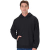 Hanes Unisex Black Beefy Sweats Premium Heavyweight Hooded Sweatshirt
