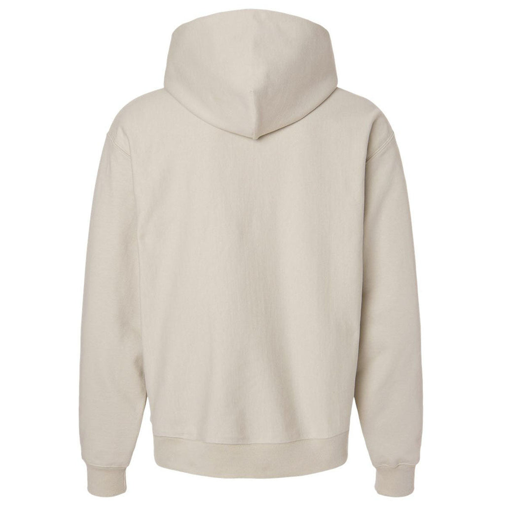 Hanes Unisex Sand Beefy Sweats Premium Heavyweight Hooded Sweatshirt