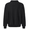 Hanes Unisex Black Beefy Sweats Premium Heavyweight Quarter-Zip Sweatshirt