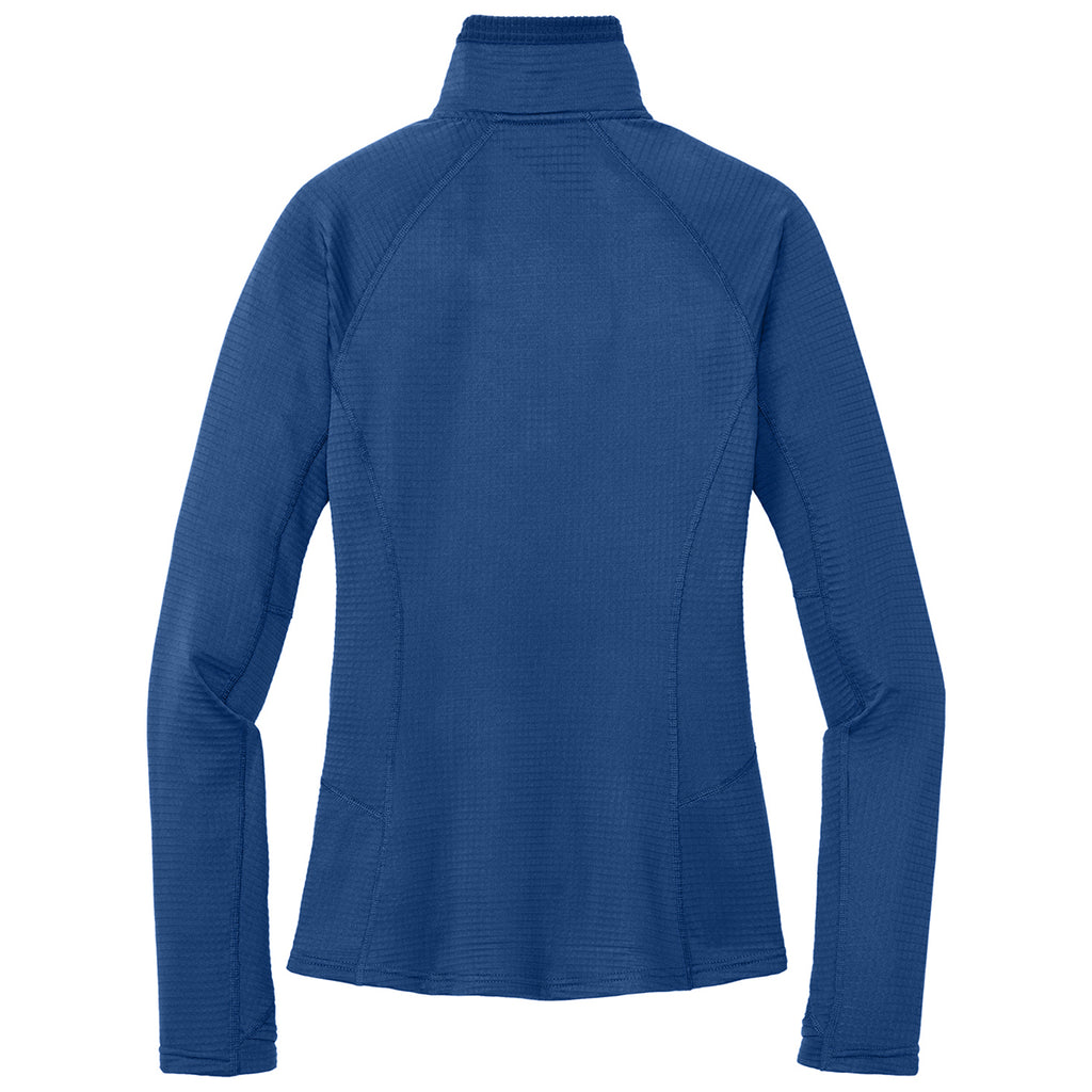 Outdoor Research Women's Galaxy Blue Tech Grid 1/4-Zip Fleece