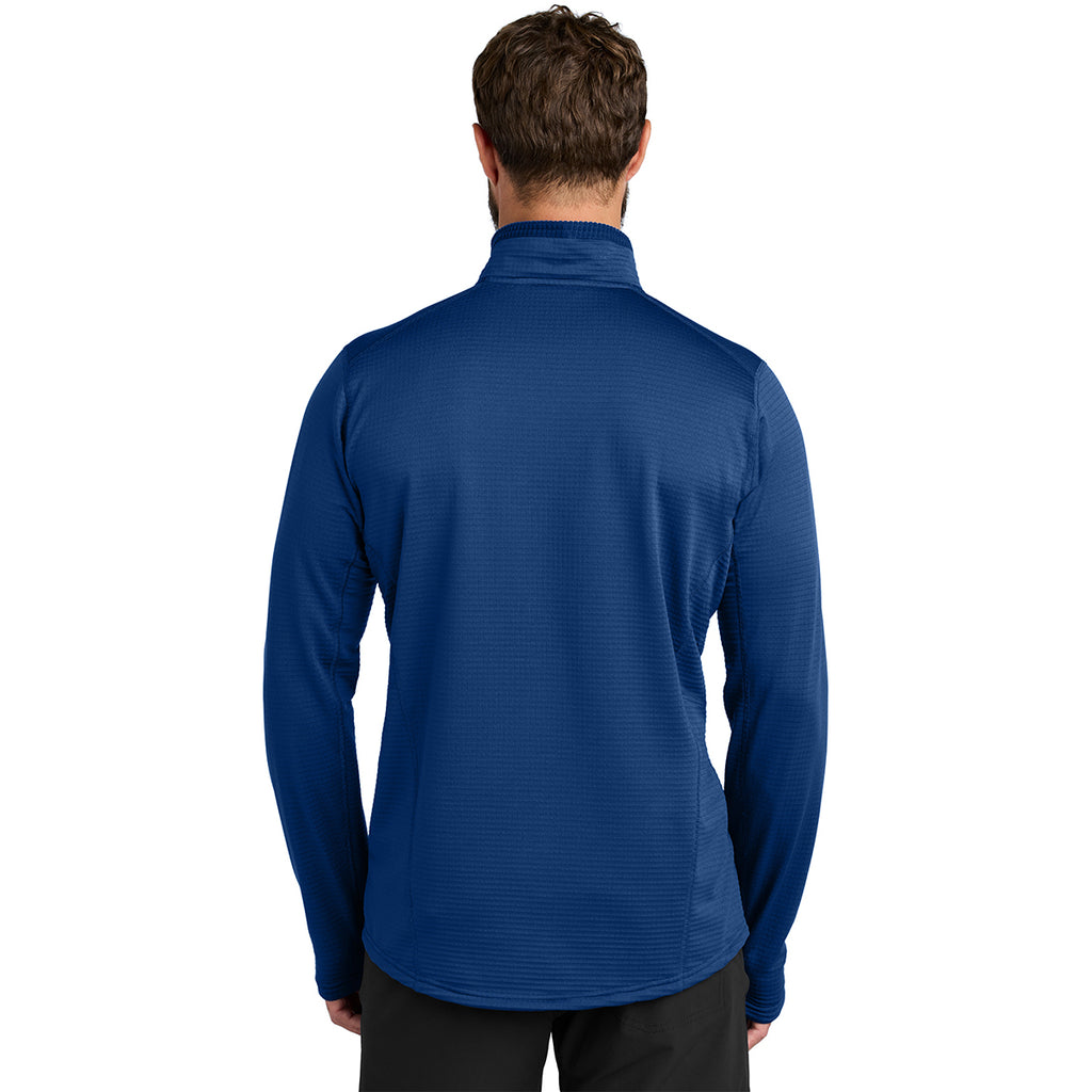 Outdoor Research Men's Galaxy Blue Tech Grid 1/4-Zip Fleece