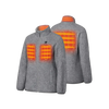 Ororo Women's Grey Heated Full-Zip Fleece Jacket