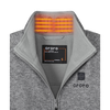 Ororo Women's Grey Heated Full-Zip Fleece Jacket