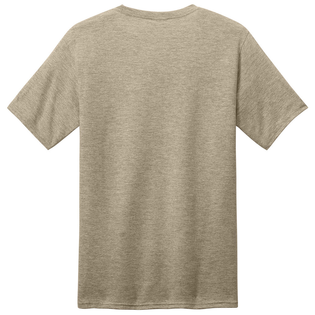 Port & Company Unisex Desert Tan Heather CVC Tee