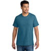 Port & Company Unisex Mountain Blue Heather CVC Tee