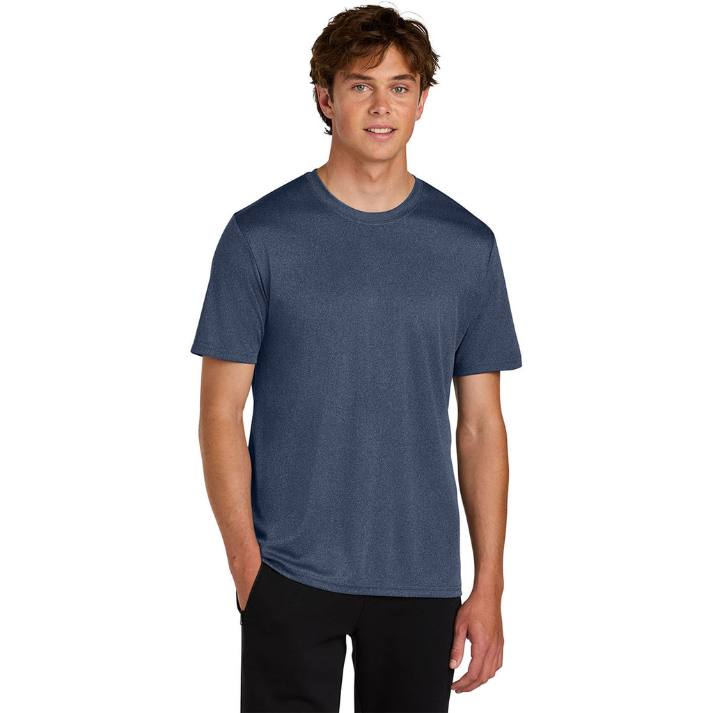 Port & Company Men's True Navy Heather Heather Performance Tee