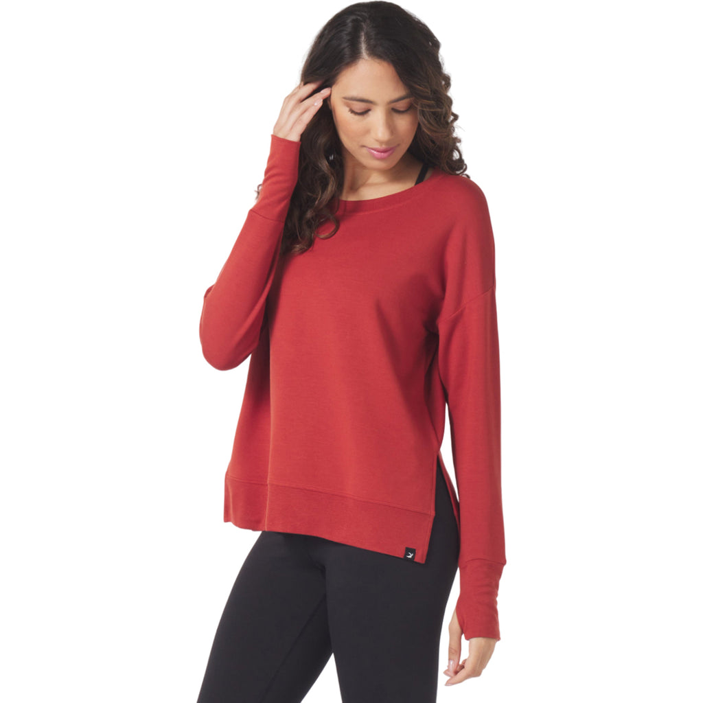 Glyder Women's Brick Red Lounge Long Sleeve