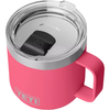 YETI Tropical Pink Rambler 14 oz Stackable Mug with Durasip Ceramic Lining