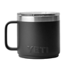Quick Ship YETI Black Rambler 14 oz Stackable Mug