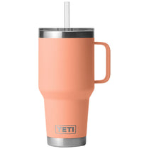 YETI Lowcountry Peach Rambler 35 oz Mug with Straw Lid