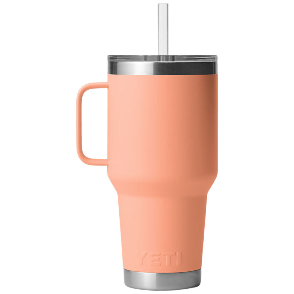 YETI Lowcountry Peach Rambler 35 oz Mug with Straw Lid