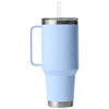 YETI Big Sky Blue Rambler 42 oz Mug with Straw Lid