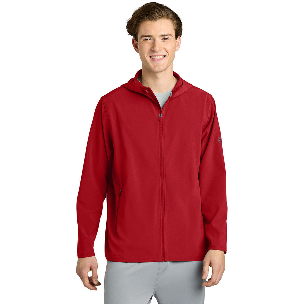 Richardson Men's Red Barrage Hooded Wind Jacket