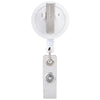 Beacon White Id Buddy Round Retractable Swivel Badge Reel