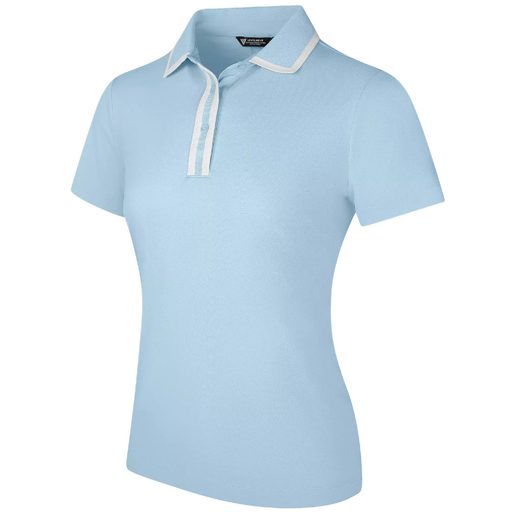 Levelwear Women's Mute Blue Ainsley Polo