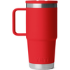 YETI Rescue Red Rambler 20 oz Travel Straw Mug with Color-Matched Straw Lid