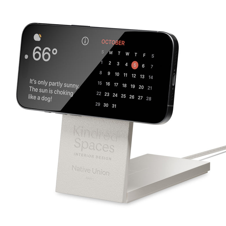 Native Union Sandstone Rise 2-IN-1 Qi2 Wireless Charger