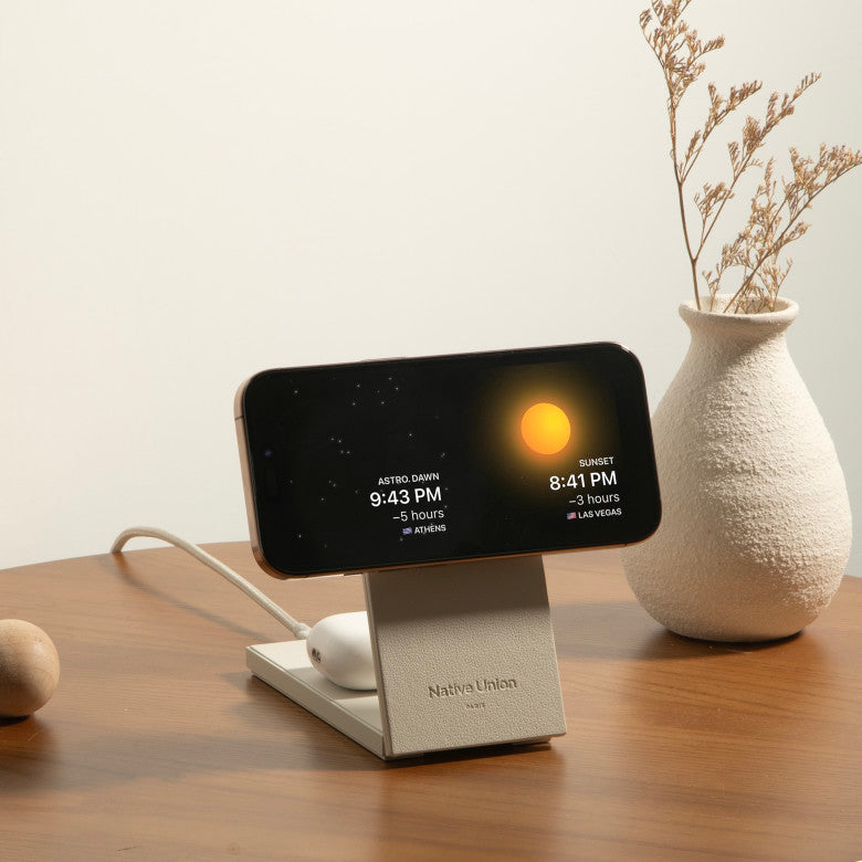 Native Union Sandstone Rise 2-IN-1 Qi2 Wireless Charger