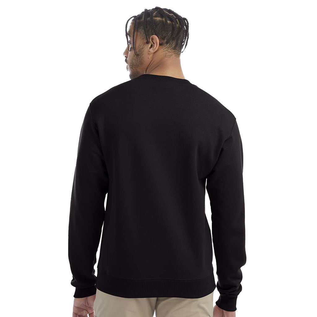 Champion Unisex Black Eco Fleece Crewneck Sweatshirt