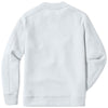 UNRL Men's White Sueded Crewneck