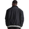 Shaka Wear Unisex Black Collared Varsity Jacket