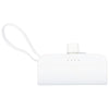 Bullet White Hue 5000 mAh Power Bank with Multi Tips