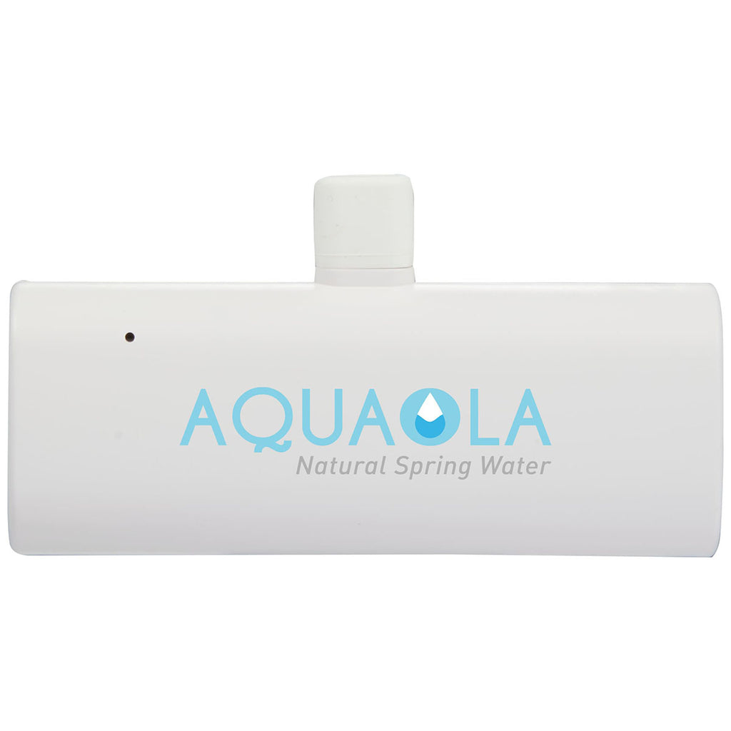 Bullet White UL Listed 2,200 mAh Power Bank with Type-C Tip