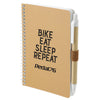 Bullet Natural 4'' x 6'' FSC Mix Pocket Spiral Notebook with Pen