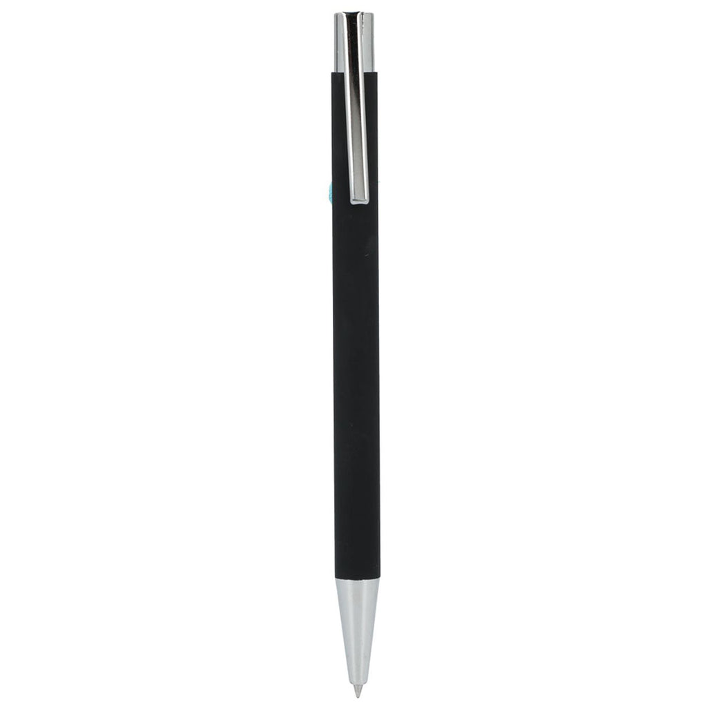 Bullet Black Maxi Recycled Aluminum Soft Touch Gel Pen