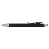 Bullet Black Metallic Recycled Aluminum Soft Touch Gel Pen