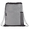 Bullet Graphite Heather Melange Drawstring Bag