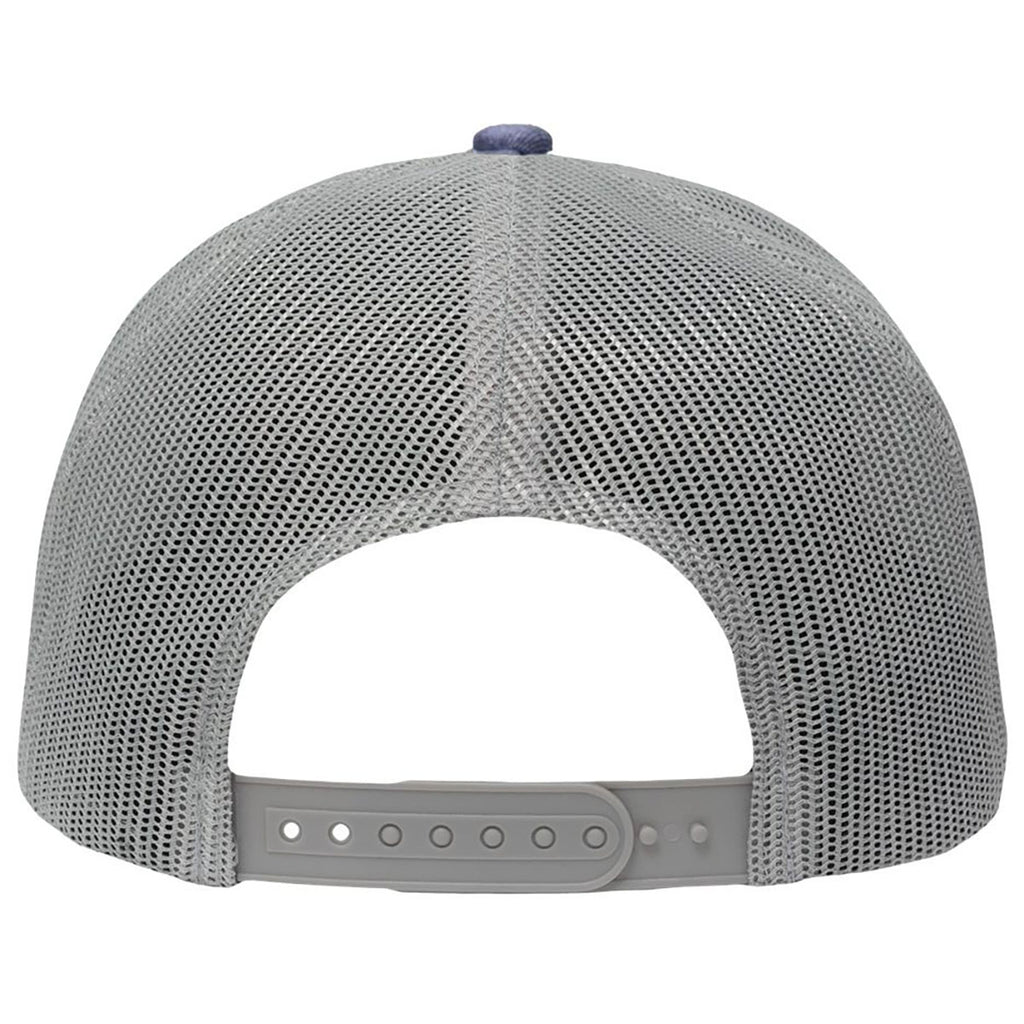 Sportsman Old Wash Navy/Grey Modern Five-Panel Trucker Fit Cap