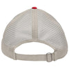 Sportsman Red/Stone Mesh Dad Hat Fit