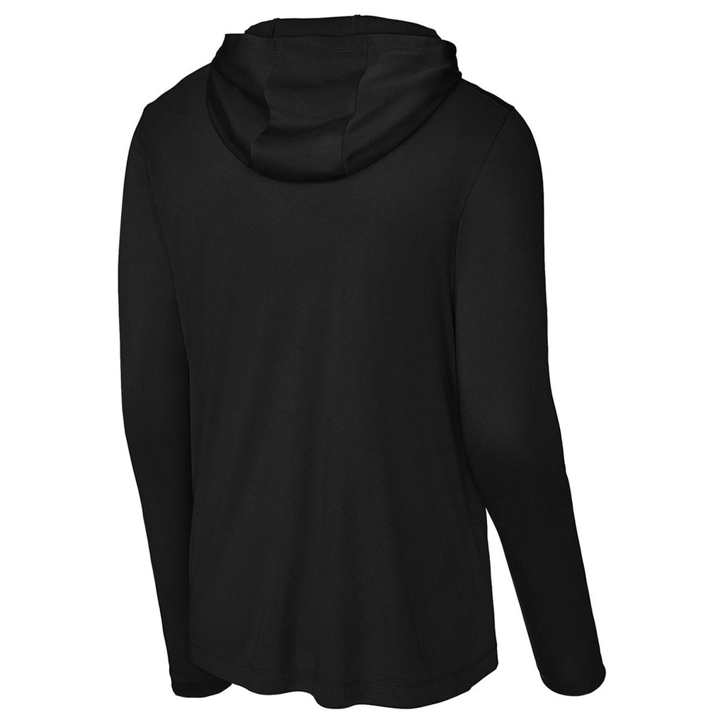 Sport-Tek Unisex Black Posi-UV Pro Long Sleeve Hoodie