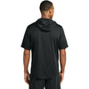 Sport-Tek Men's Black Club Short Sleeve Hoodie