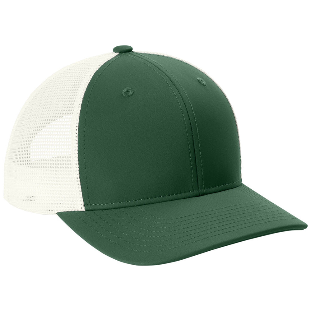 Sport-Tek Forest Green/ White Club Trucker Cap