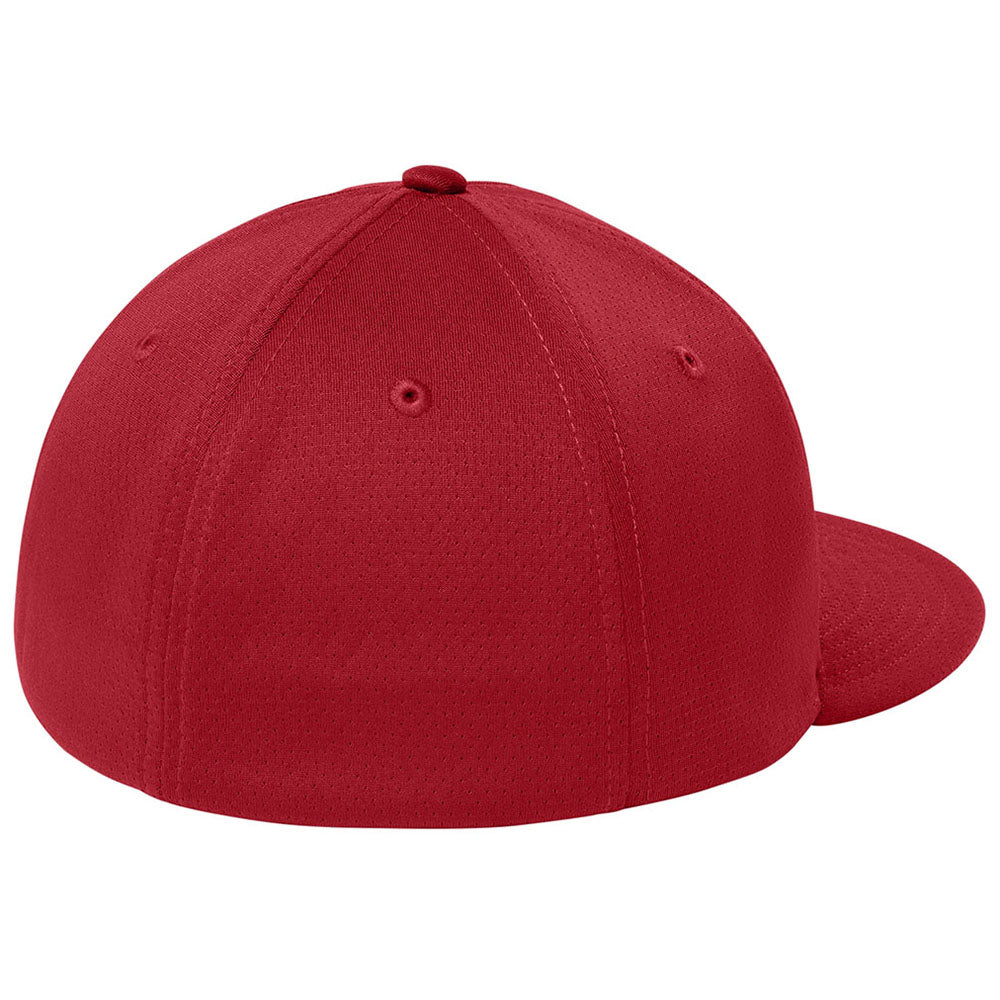 Sport-Tek Deep Red Impact Mesh Stretch-Tek Cap