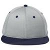 Sport-Tek Silver/True Navy/Silver Impact Mesh Stretch-Tek Cap