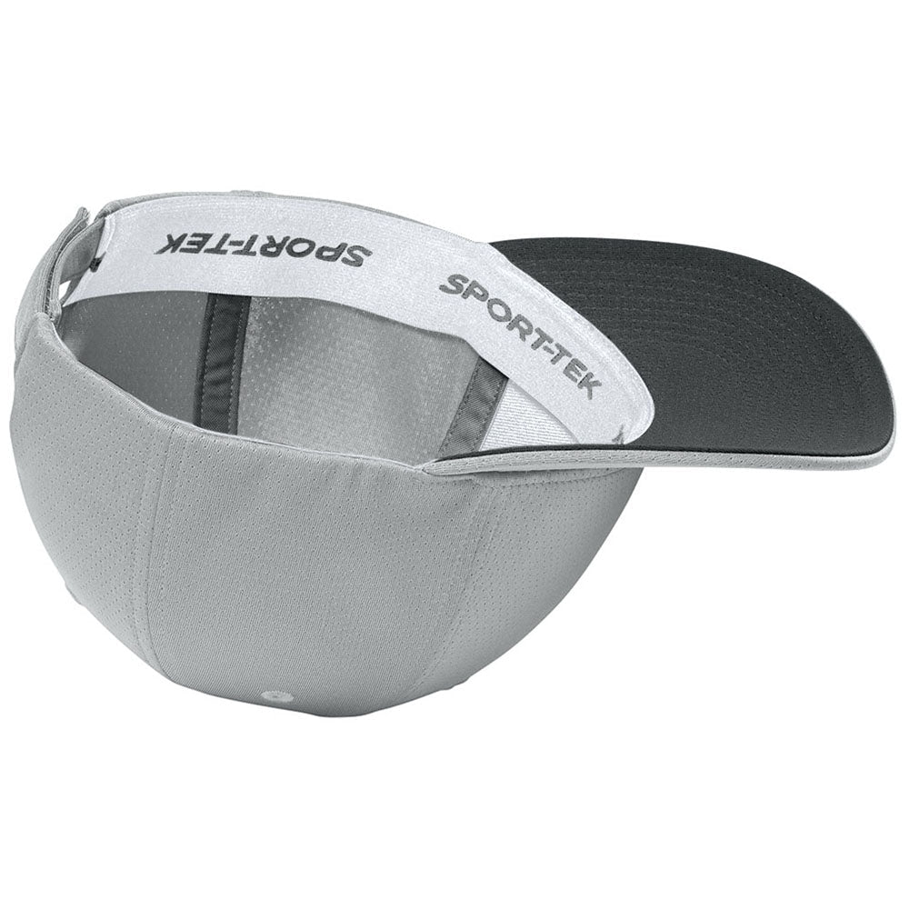 Sport-Tek Silver Impact Mesh Stretch-Tek Adjustable Cap