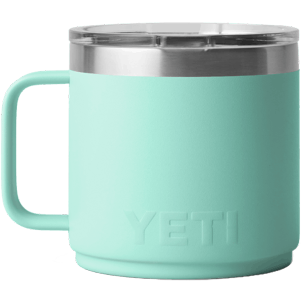 YETI Seafoam Rambler 14 oz Stackable Mug with Durasip Ceramic Lining
